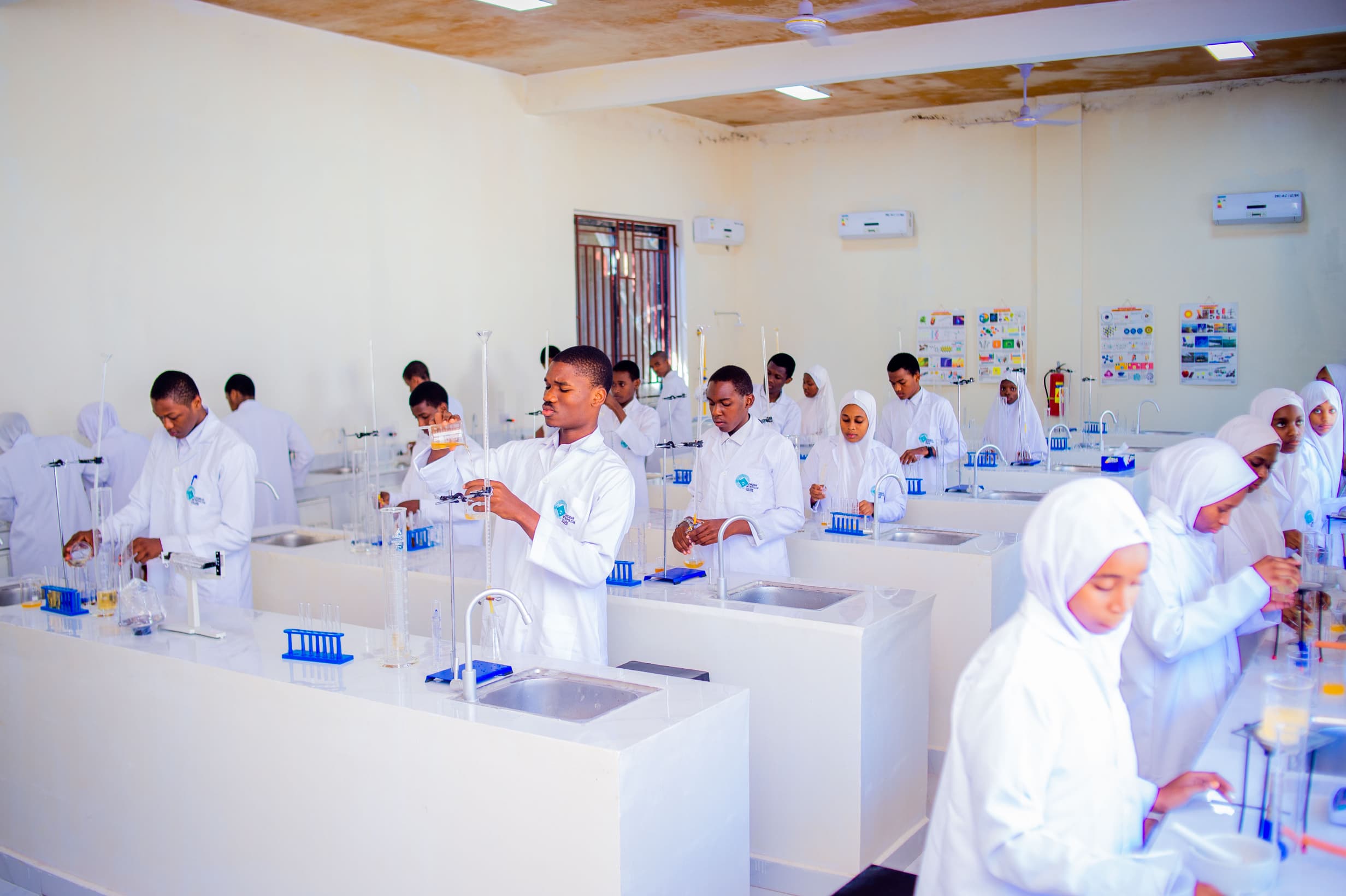 Students in laboratory